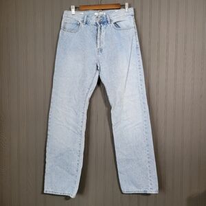 PacSun Button Fly Denim Jeans Straight Leg Light Wash Blue Men's Size 30x32